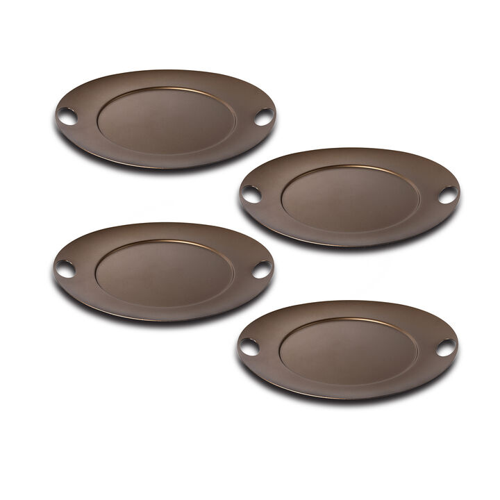 Atmosfera 4-Piece Saturno Tray in Materic Bronze