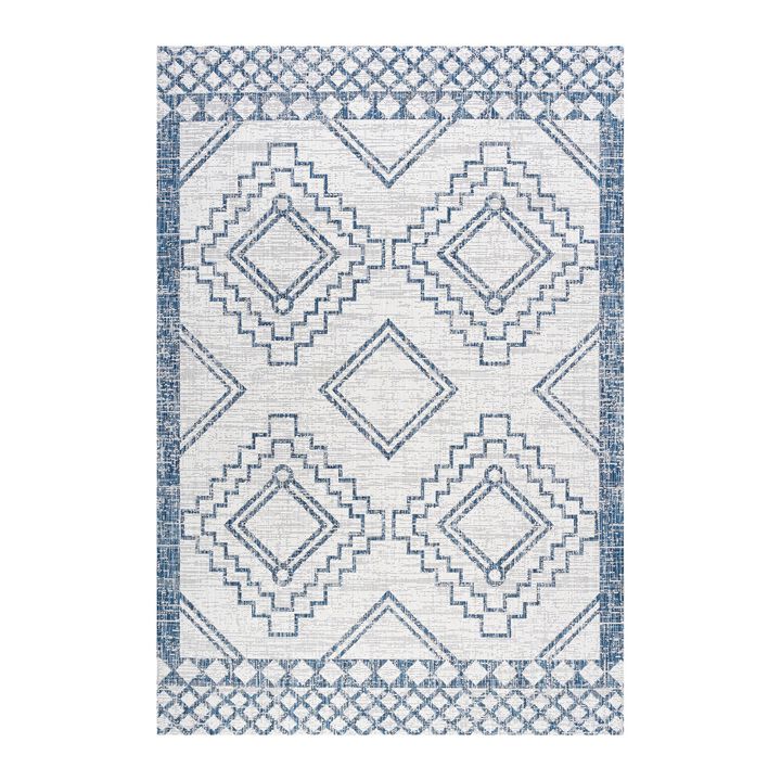 Marokko Diamond Tribal Medallion Indoor/Outdoor Area Rug