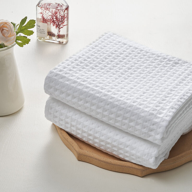 Dolce Mela Waffle Bath Towels Set of 2