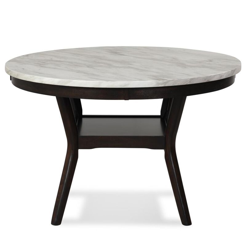 New Classic Furniture Furniture Celeste Faux Marble & Wood Dining Table in Espresso