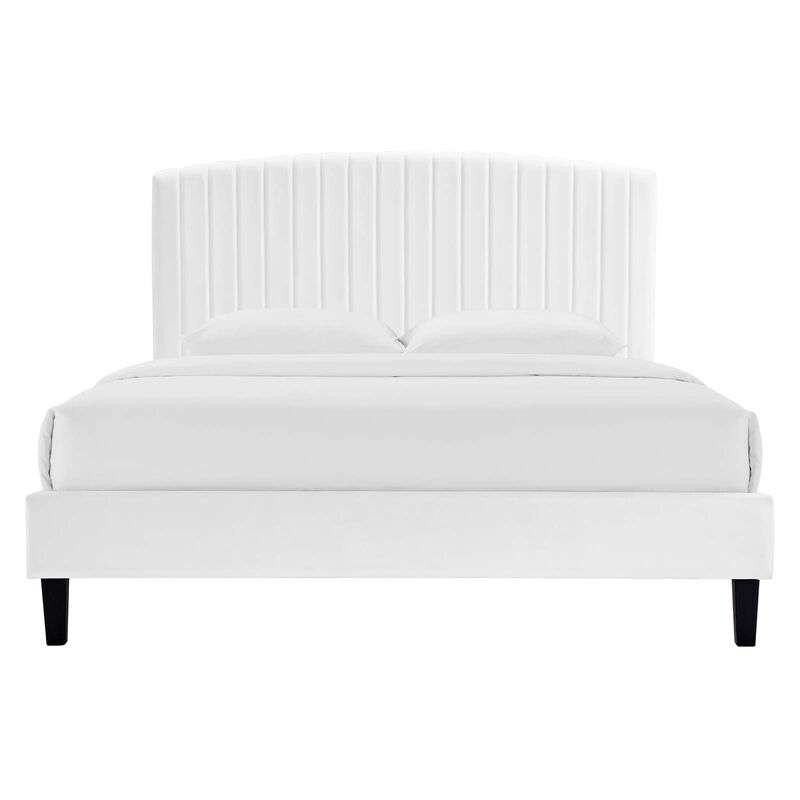 Modway - Alessi Performance Velvet Twin Platform Bed