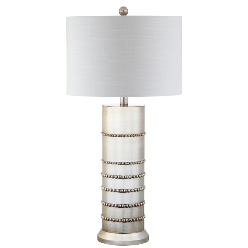 Evelyn 31" Resin LED Table Lamp, Silver
