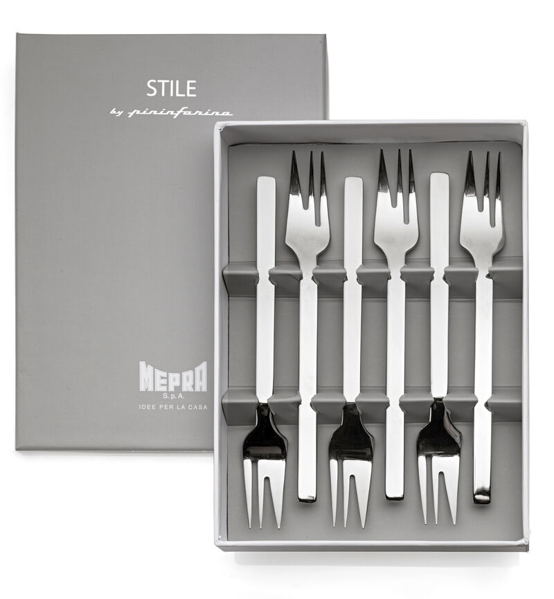 Stile By Pininarina 6-Piece Cake Fork Set