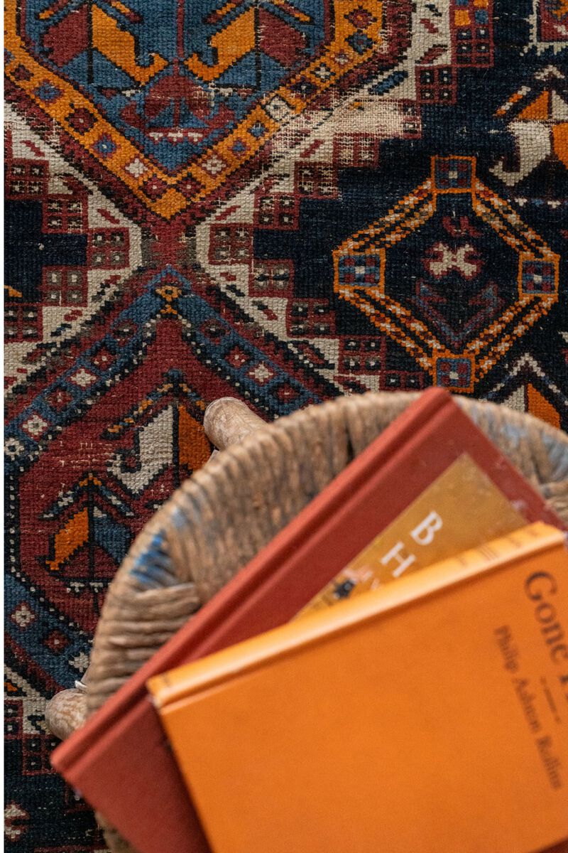 District Loom Vintage Caucas scatter rug-Anaconda