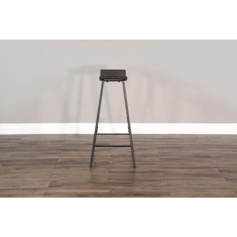 Sunny Designs Saddle Seat Metal Barstool