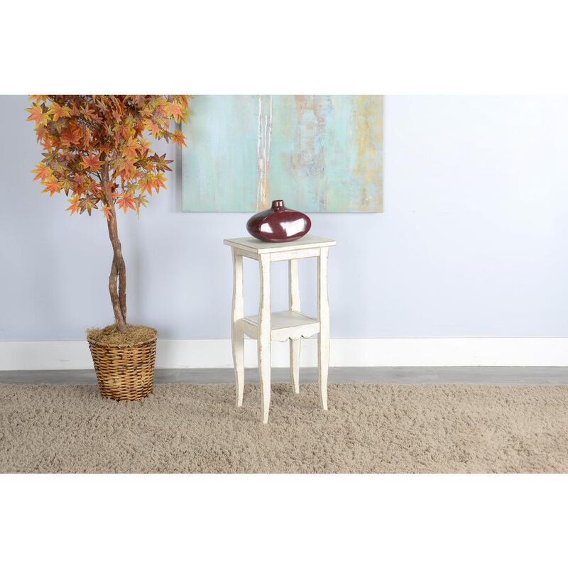 Sunny Designs White Sand End Table