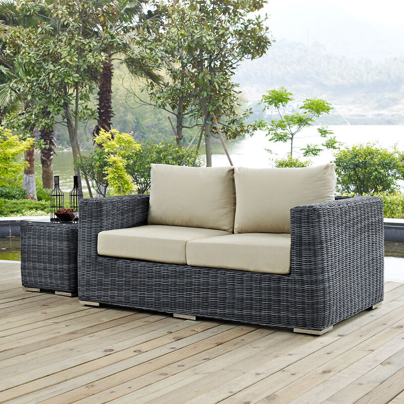 Modway - Summon Outdoor Patio Sunbrella® Loveseat