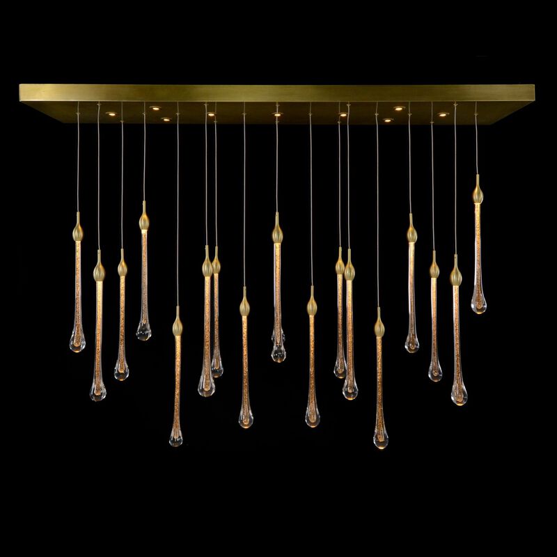 Luna Crystal Drop Thirty-Light Chandelier