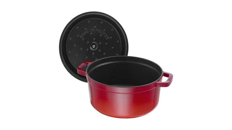 Staub Cast Iron 7-qt Round Cocotte - Basil