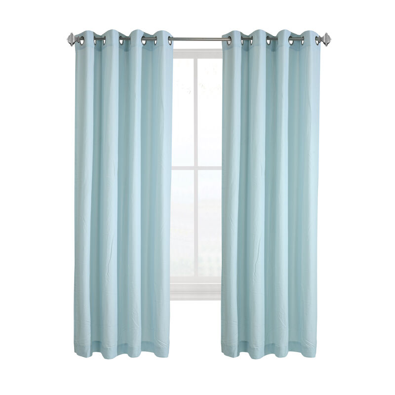 Habitat Harmony Light Filtering Providing Privacy Soft and Relaxed Feel in Room Grommet Curtain Panel Sky Blue