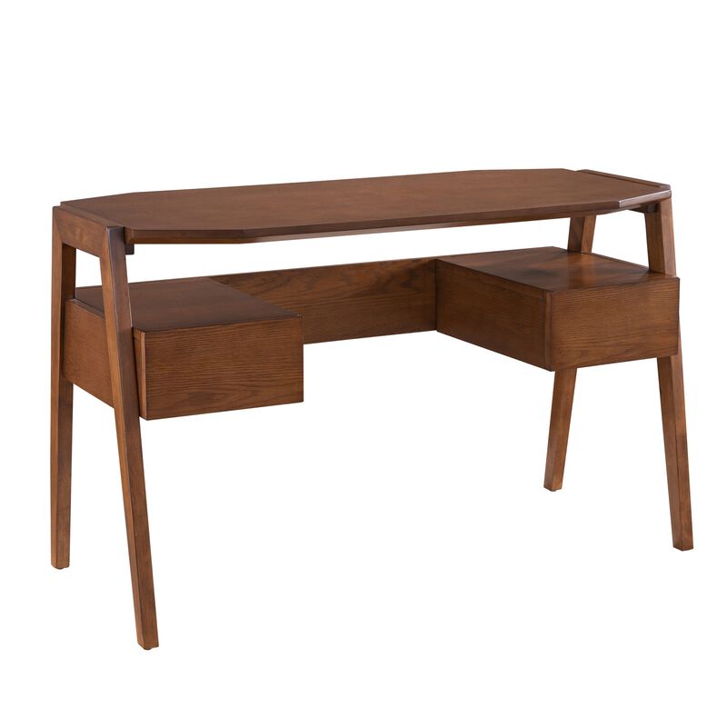 Southern Enterprises Inc. Clyden Midcentury Modern Writing Desk with Storage