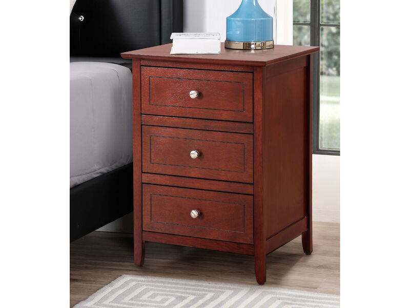 Daniel 3-Drawer Nightstand (25 in. H x 15 in. W x 19 in. D)