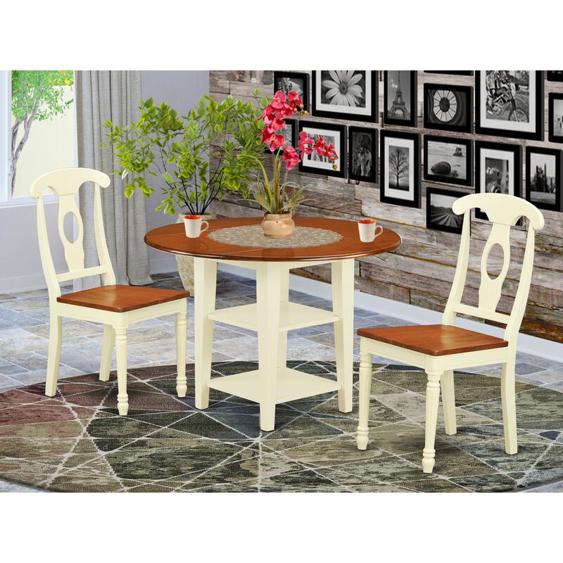 Dining Room Set Buttermilk & Cherry