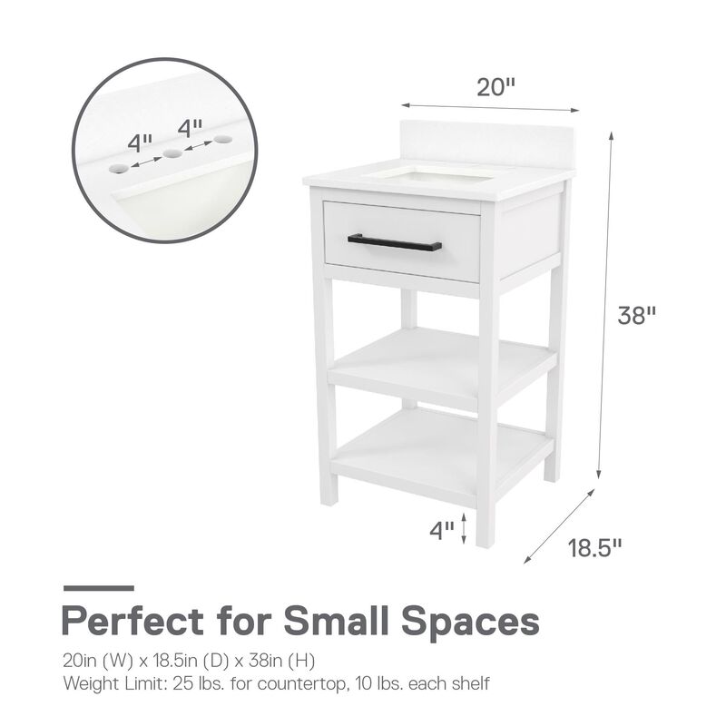 Pisa 20" Bathroom Vanity