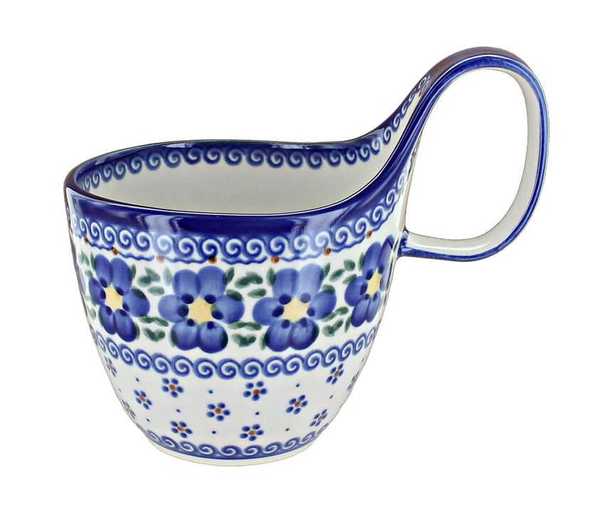 Blue Rose Polish Pottery Savannah Soup Mug