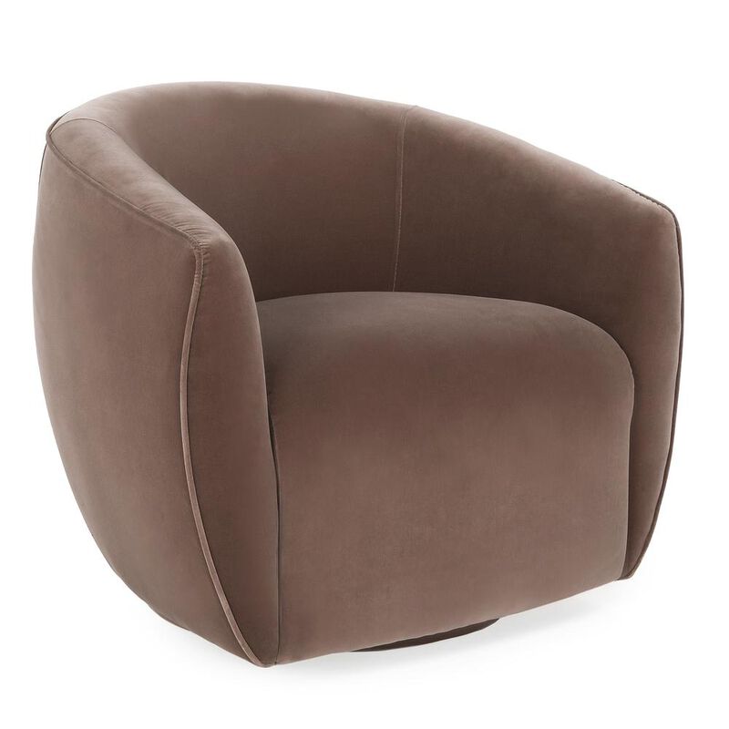 Belen Kox Luxe Swivel Barrel Accent Chair, Belen Kox