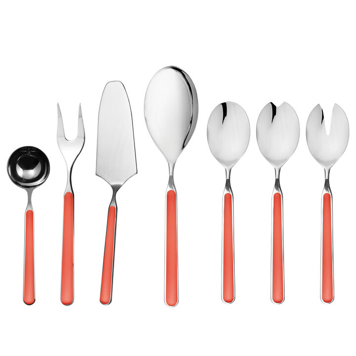 Fantasia 7-Piece Serving Set in New Coral