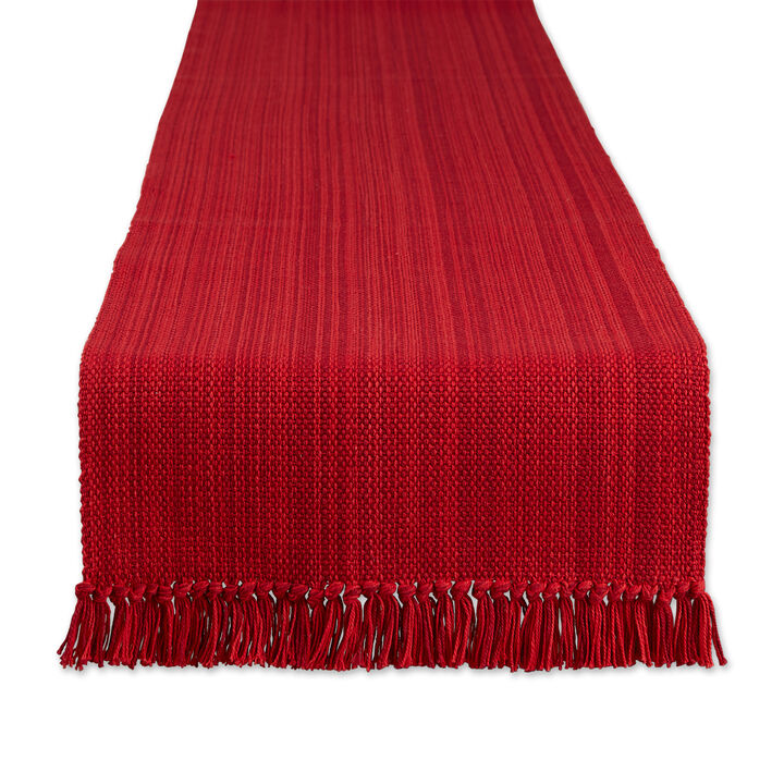 108" Variegated Tango Red Table Runner