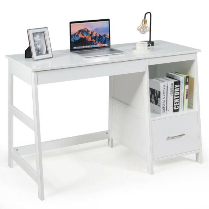 Modern Home Computer Desk with 2 Storage Drawers