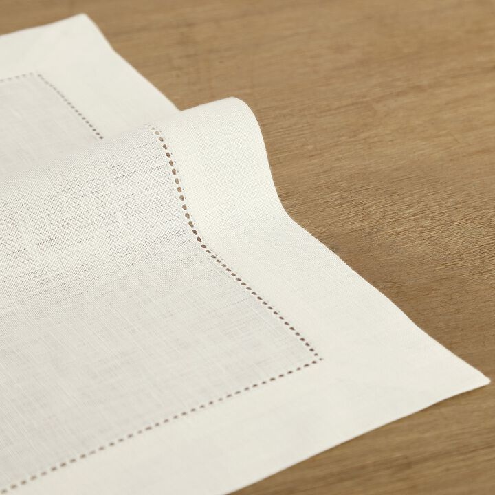 Linen Dinner Napkins - Classic Hemstitch