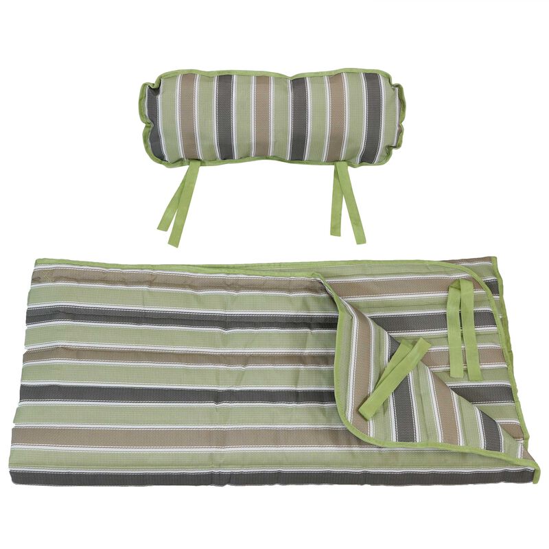 Sunnydaze Outdoor Polyester Hammock Pad and Pillow Set