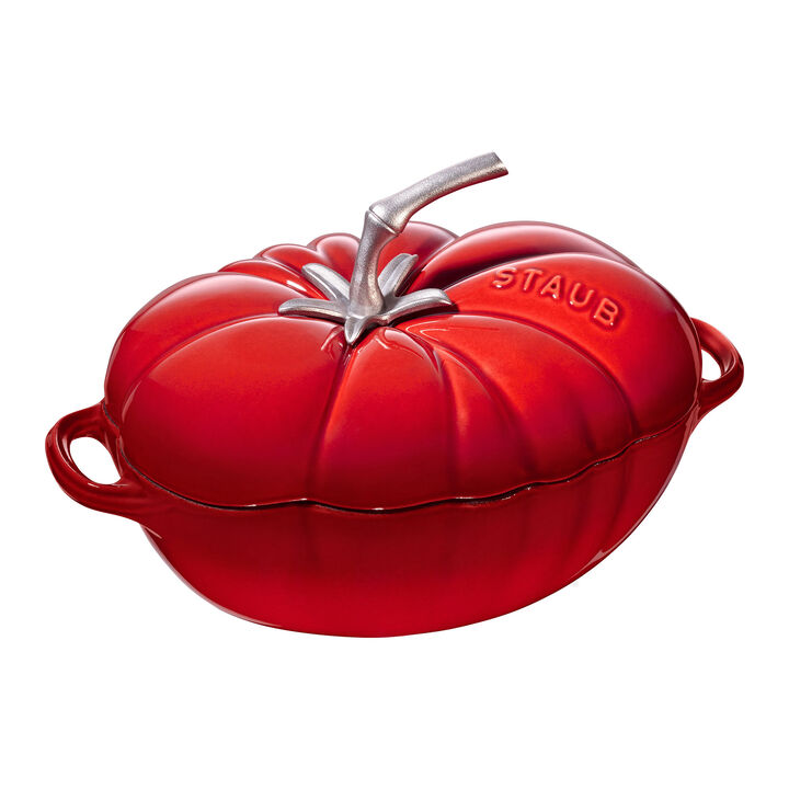 Staub Cast Iron 3-qt Tomato Cocotte - Grenadine