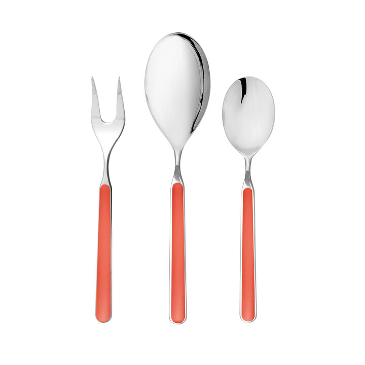 Fantasia 3-Piece Serving Set in New Coral