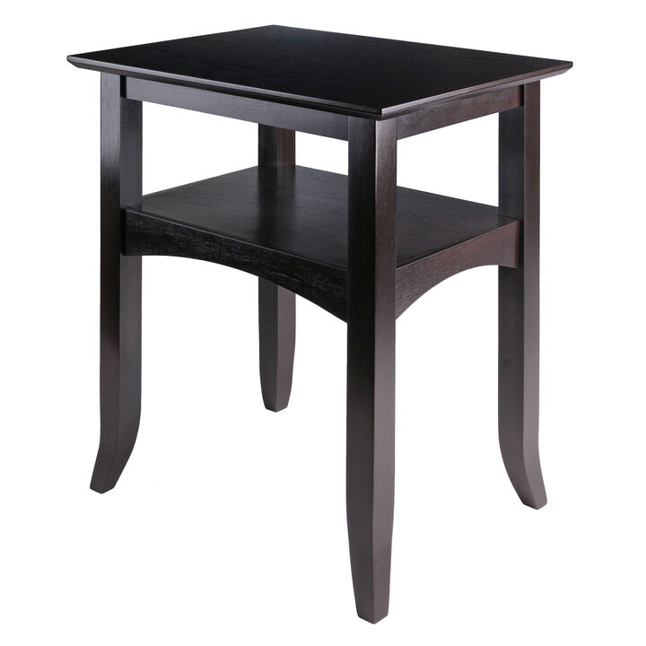 Winsome Camden End Table, Coffee, 17.32x22.44x25.98