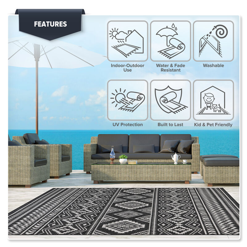 Waikiki Moroccan Indoor/Outdoor Area Rug