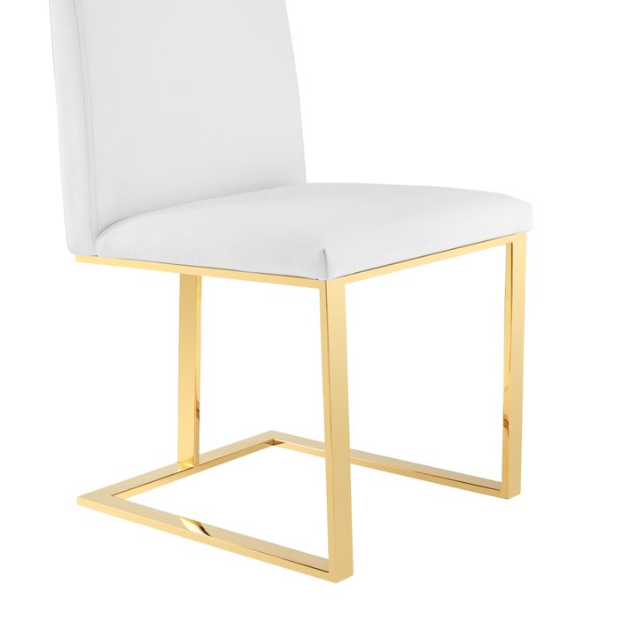 Frankie Contemporary White Dining Chair