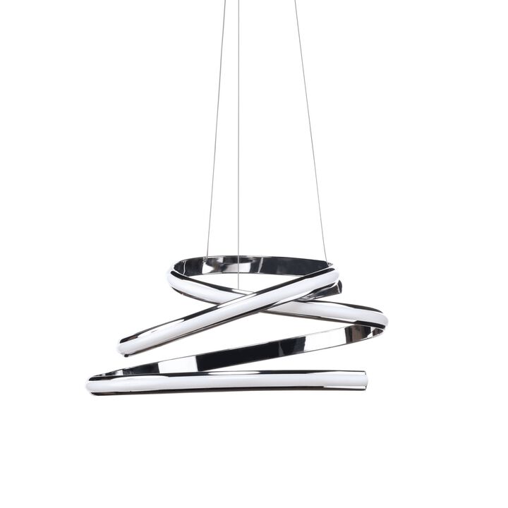 Oslo Chandelier Chrome Metal Integrated LED Dimmable