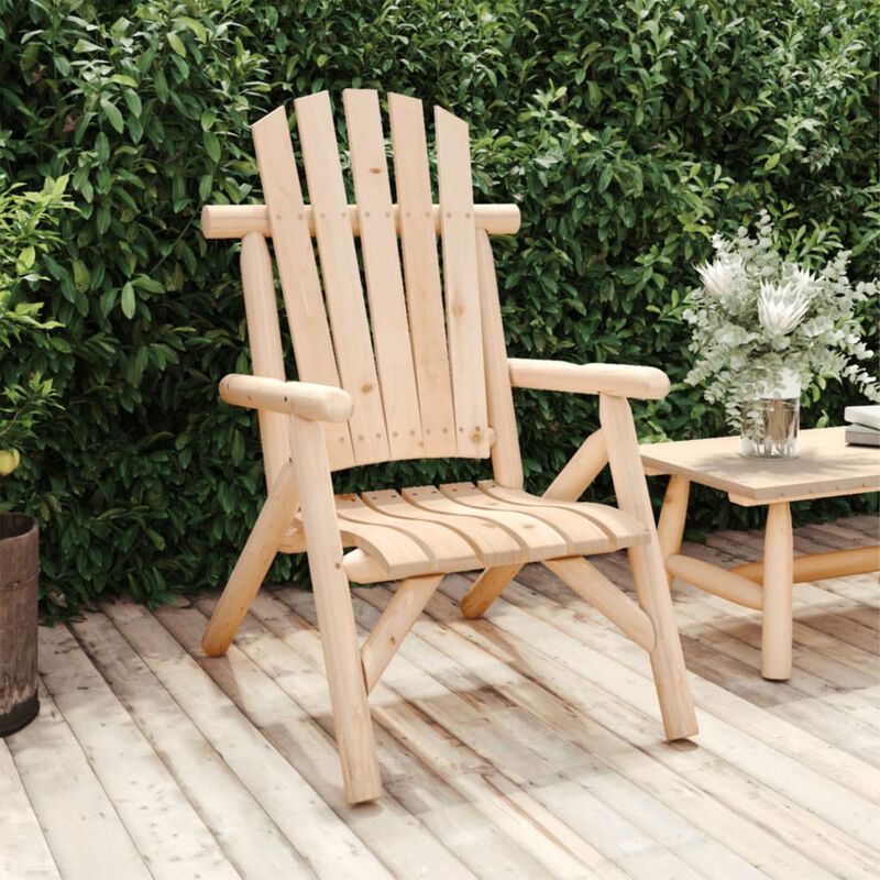 vidaXL Patio Chair 26.8"x33.9"x40.6" Solid Wood Spruce