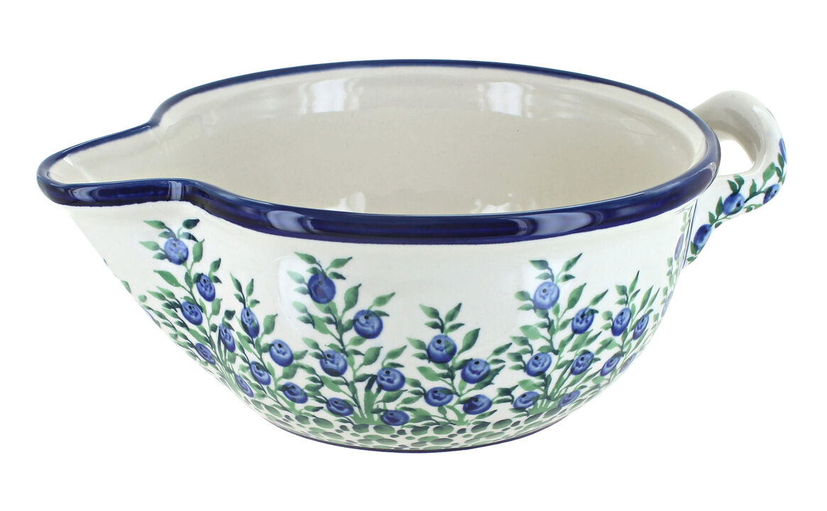 Blue Rose Polish Pottery Nature Batter Bowl