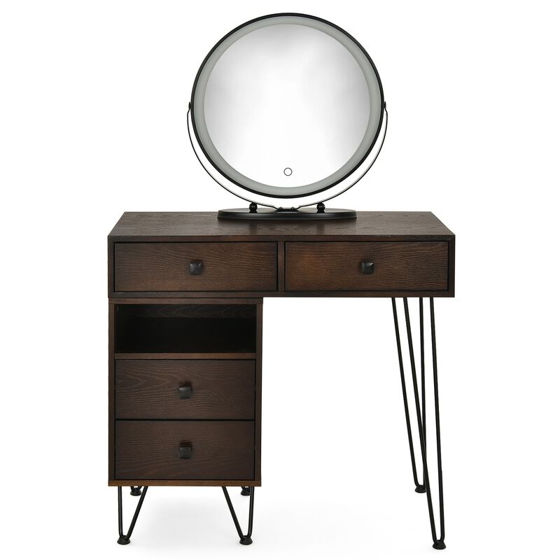 Modern Dressing Table with Storage Cabinet