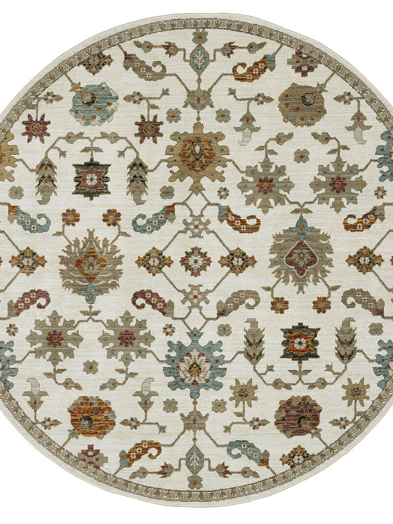 Andorra 1'10" x 3'2" Ivory Rug