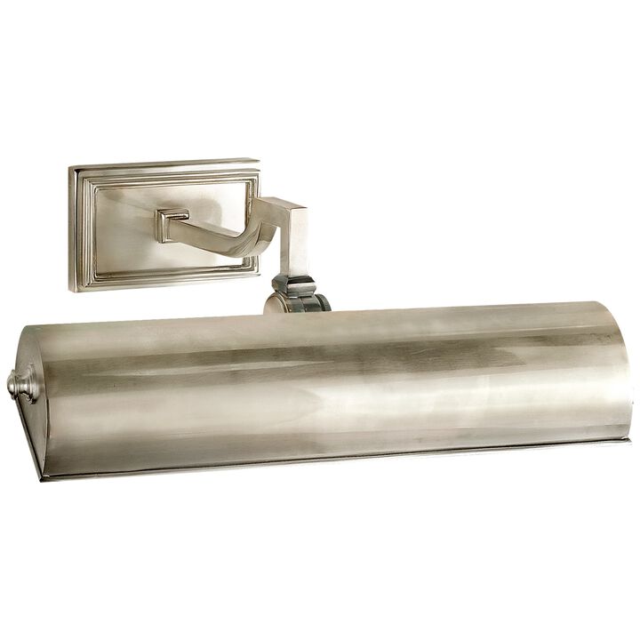 Dean 12" Brushed Nickel Picture Light