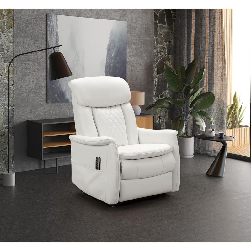 Barcalounger 23PHL-3086 Lauren Power Lift Recliner, Winter White