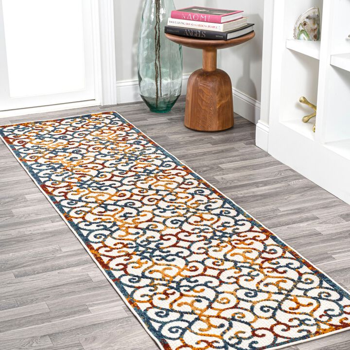 Atrani Scroll Trellis Indoor/Outdoor Area Rug