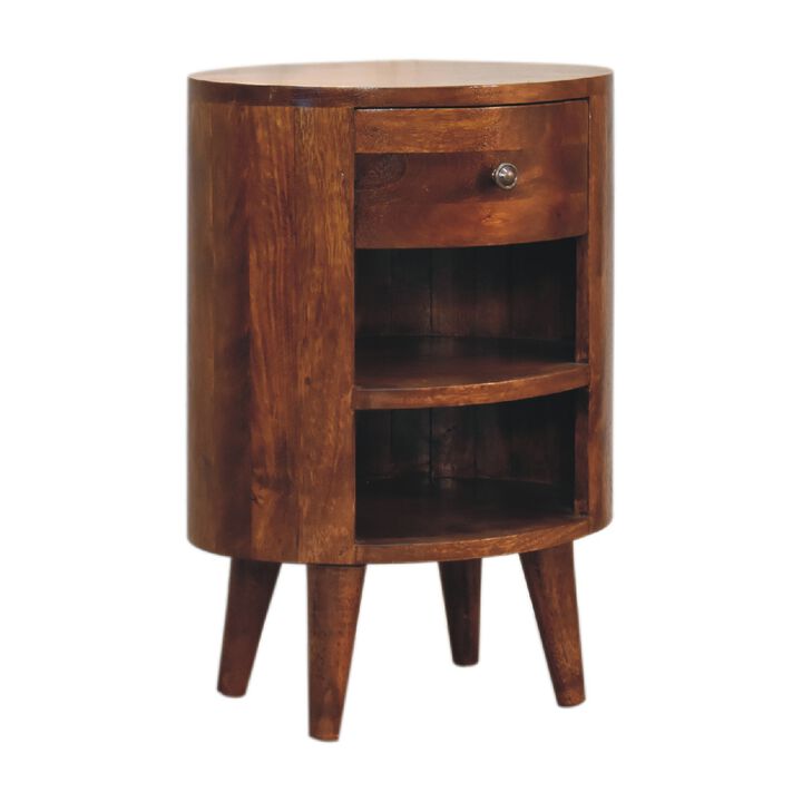 Artisan Furniture Cortez Chestnut 1 Drawer Solid Wood Nightstand