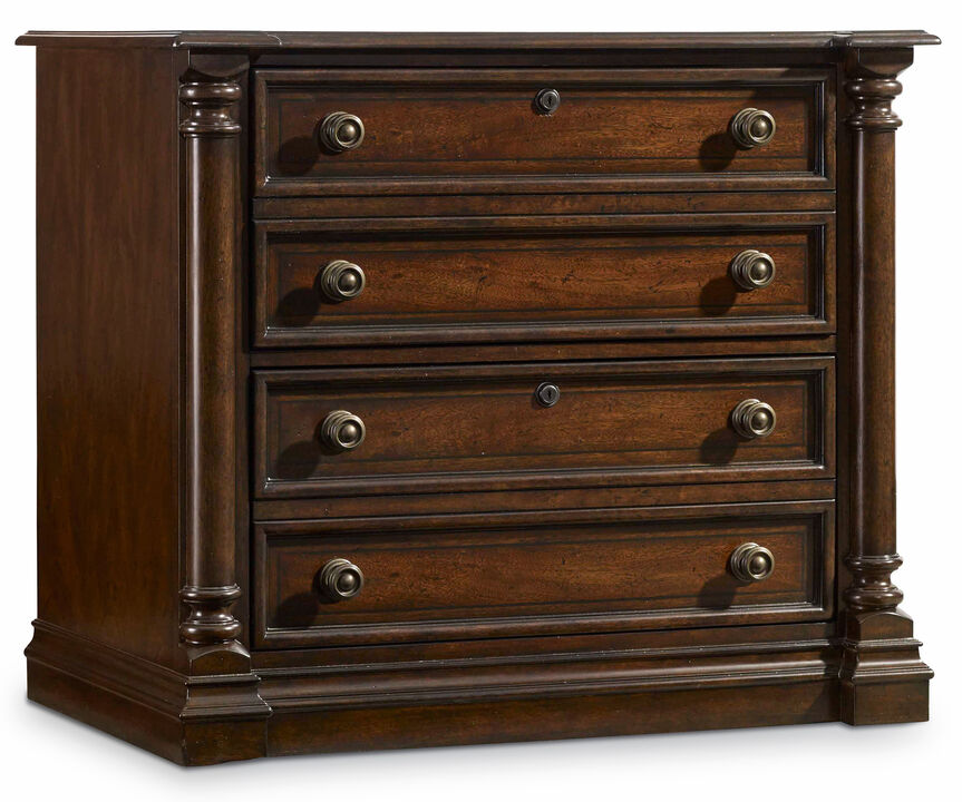 Leesburg Lateral File in Dark Wood