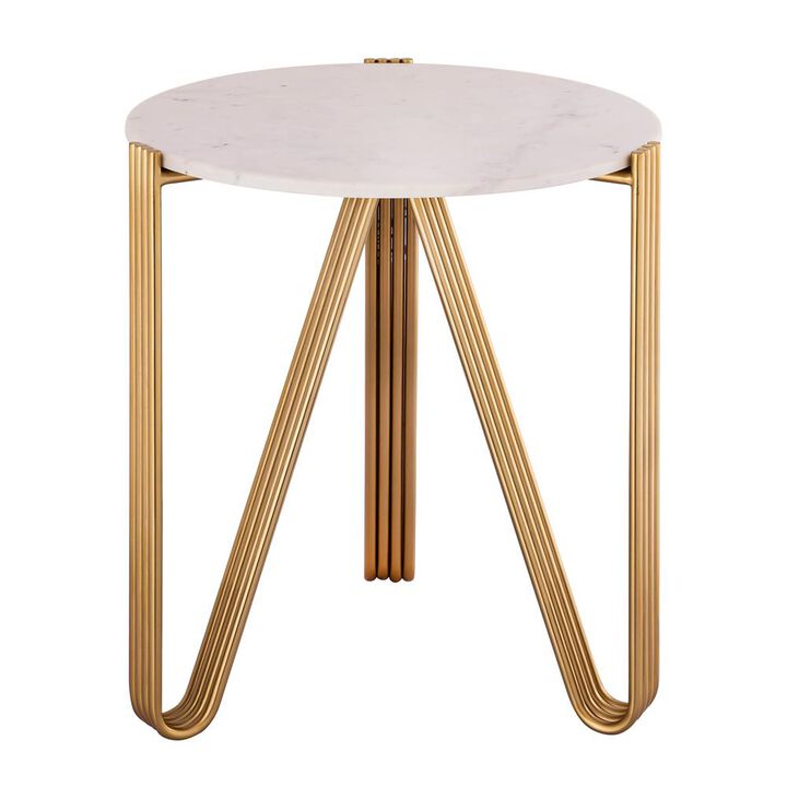 Belen Kox Classic Marble Gold Side Table, Belen Kox