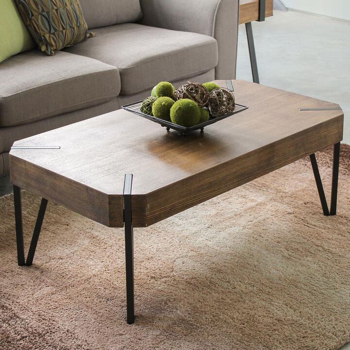 Hamburg Contemporary Contemporary MDF/Metal Coffee Table