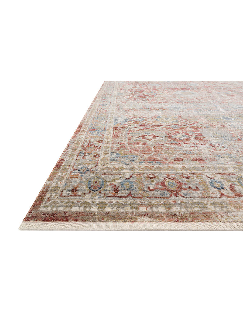 Claire CLE01 Red/Ivory 7'10" x 10'2" Rug