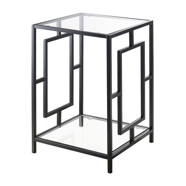 Convenience Concepts Town Square Metal End Table with Shelf