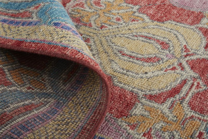 Beall 6633F Blue/Red/Yellow 5'6" x 8'6" Rug