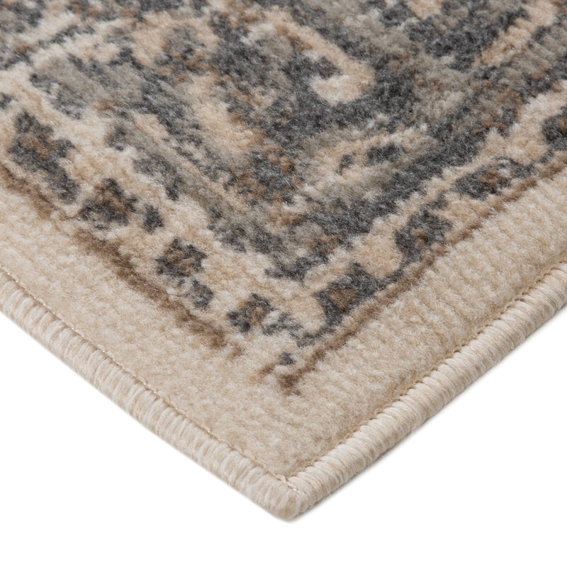 Alpine Hashlei Light Beige Medallion Area Rug