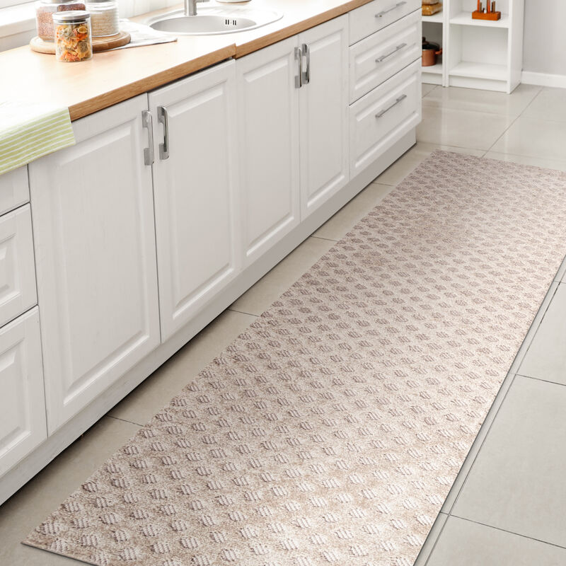 Rabat High-Low Pile Mini Diamond Trellis Area Rug