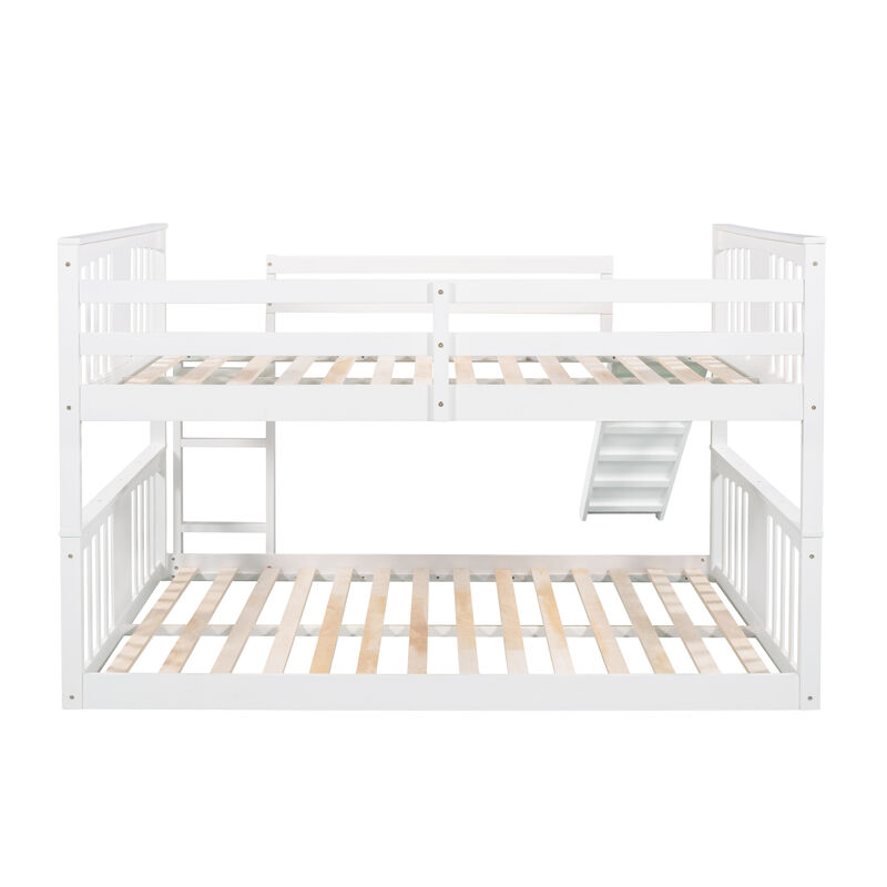 Full Over Full Bunk Bed With Ladder With Slide