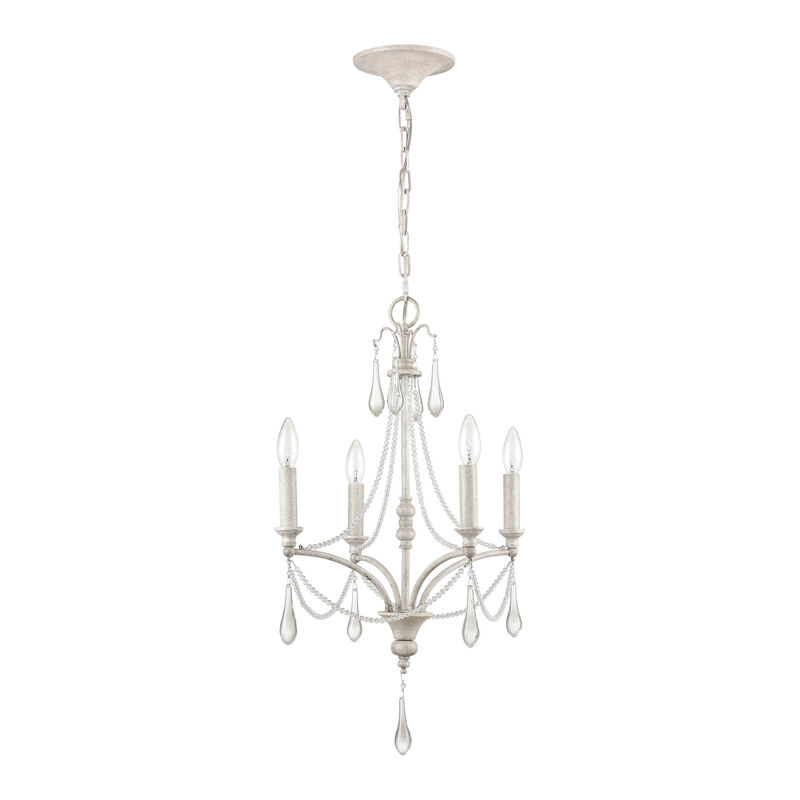 French Parlor 16'' Wide 4-Light Chandelier