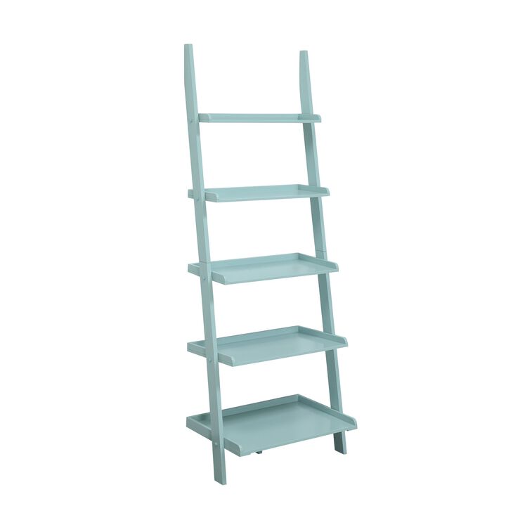 Convenience Concepts American Heritage Bookshelf Ladder, Sea Foam